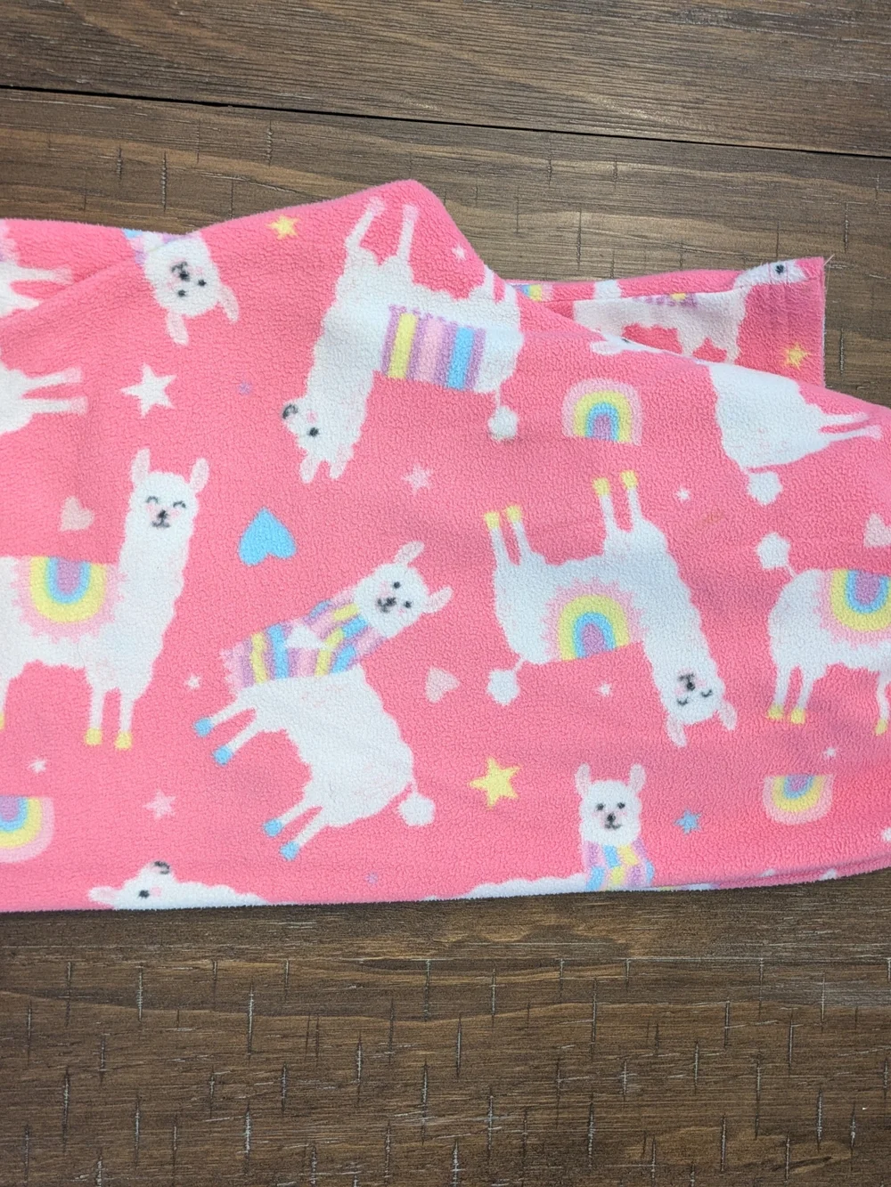 Pink Fleece Llama Print Pajama Pants Size 10/12